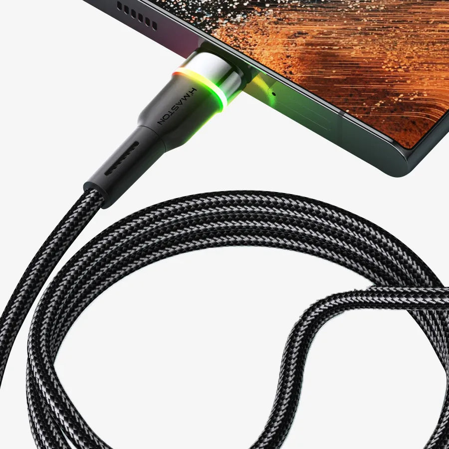 H'Maston HB03 Cabo USB 4.1A com Luz RGB - Eleadermall