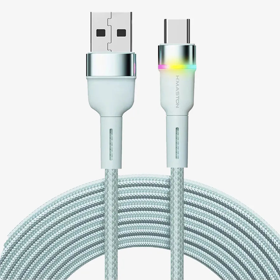 H'Maston HB03 Cabo USB 4.1A com Luz RGB - Eleadermall