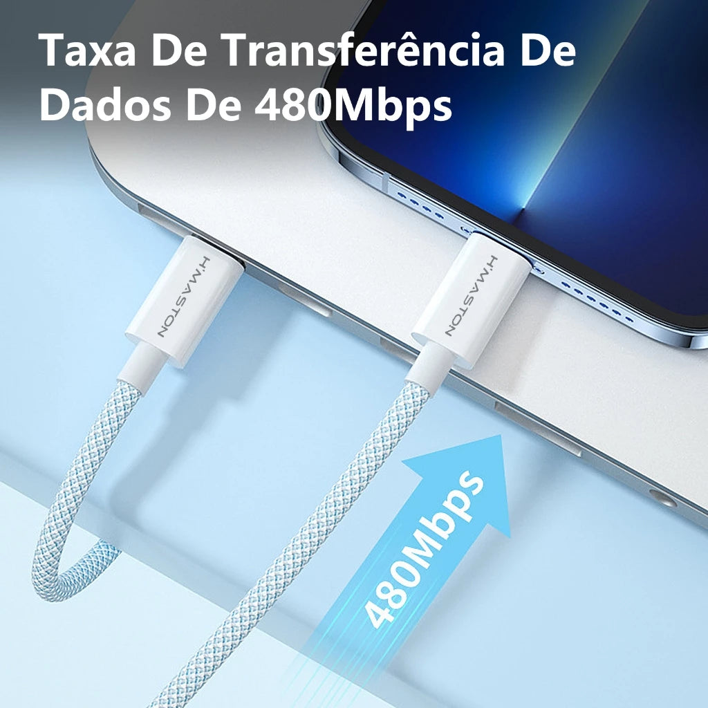 H'Maston CB06 Carregador Turbo 12W USB Lightning - Eleadermall