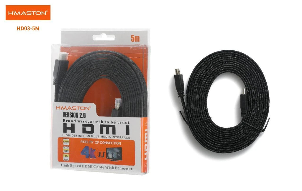 H'Maston HD03 Cabo HDMI 2.0 - Alta Definição e Conexão Estável