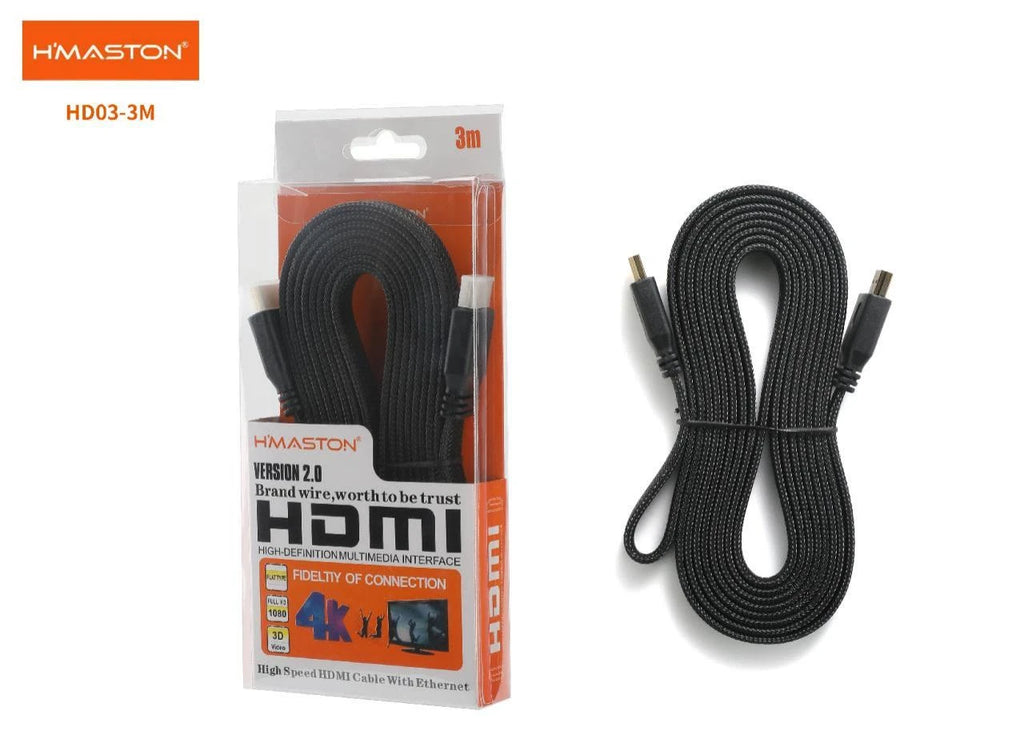 H'Maston HD03 Cabo HDMI 2.0 - Alta Definição e Conexão Estável