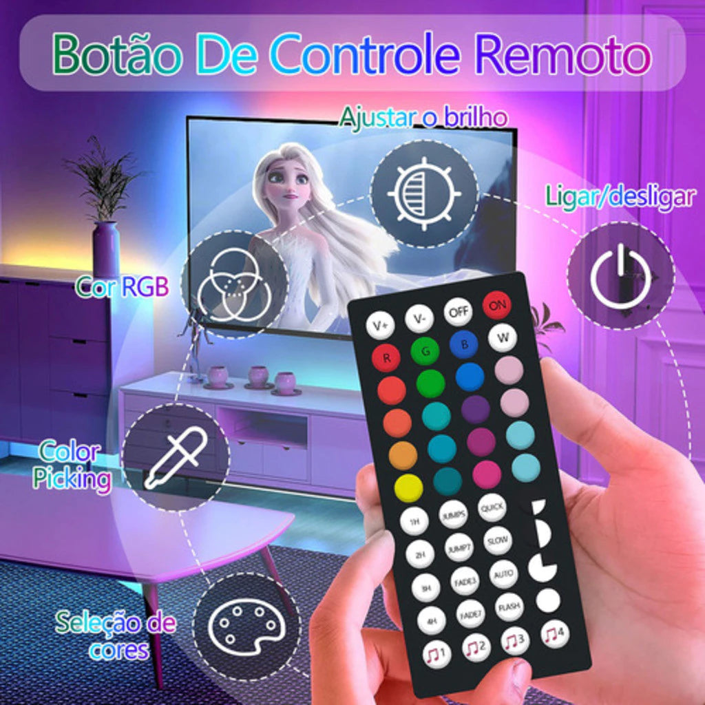 H'Maston HFT03 Fita LED RGB 5m - Iluminação Decorativa Flexível