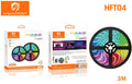 H'Maston HFT04 Fita LED RGB 5m à Prova D'Água com Controle Remoto