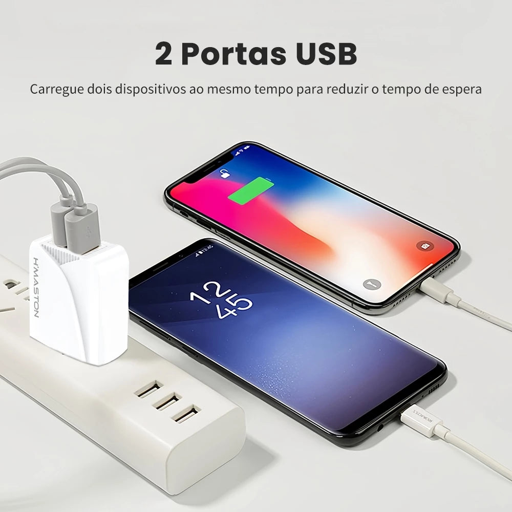 H'Maston HM20 Carregador Turbo Rápido 2 USB - Eleadermall