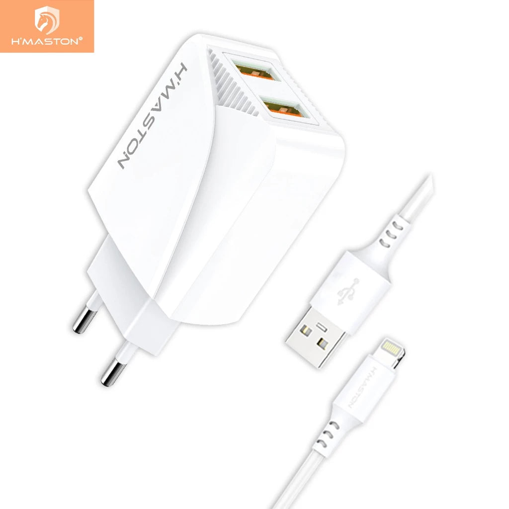 H'Maston HM20 Carregador Turbo Rápido 2 USB - Eleadermall