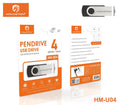 H'Maston HM-U04 Pen Drive 4GB USB 3.0 Compacto e Rápido
