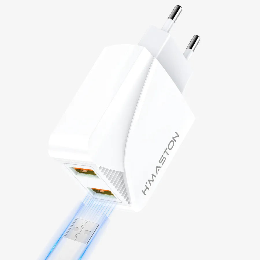 H'Maston HM20 Carregador Turbo Rápido 2 USB - Eleadermall