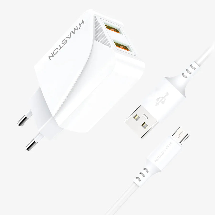 H'Maston HM20 Carregador Turbo Rápido 2 USB - Eleadermall