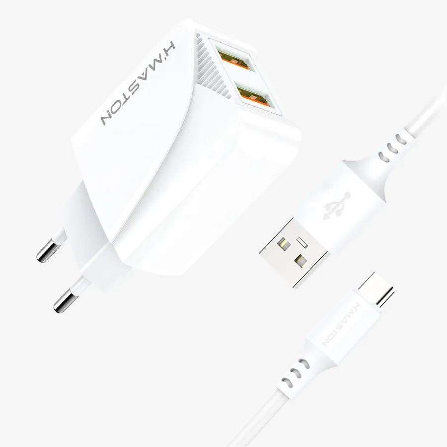 H'Maston HM20 Carregador Turbo Rápido 2 USB - Eleadermall