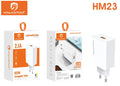 H'Maston HM23 Carregador Turbo Rápido e Seguro 2.1A USB