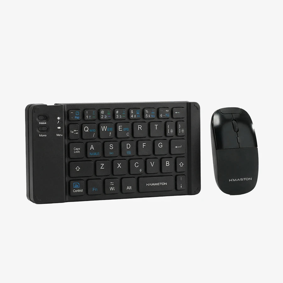 H'Maston JP107 Kit Teclado e Mouse Bluetooth Dobrável