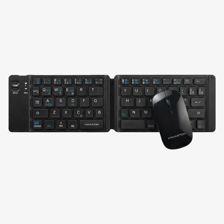 H'Maston JP107 Kit Teclado e Mouse Bluetooth Dobrável