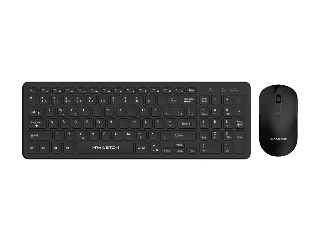 H'Maston KB520 Teclado e Mouse Sem Fio Slim - Praticidade e Conforto