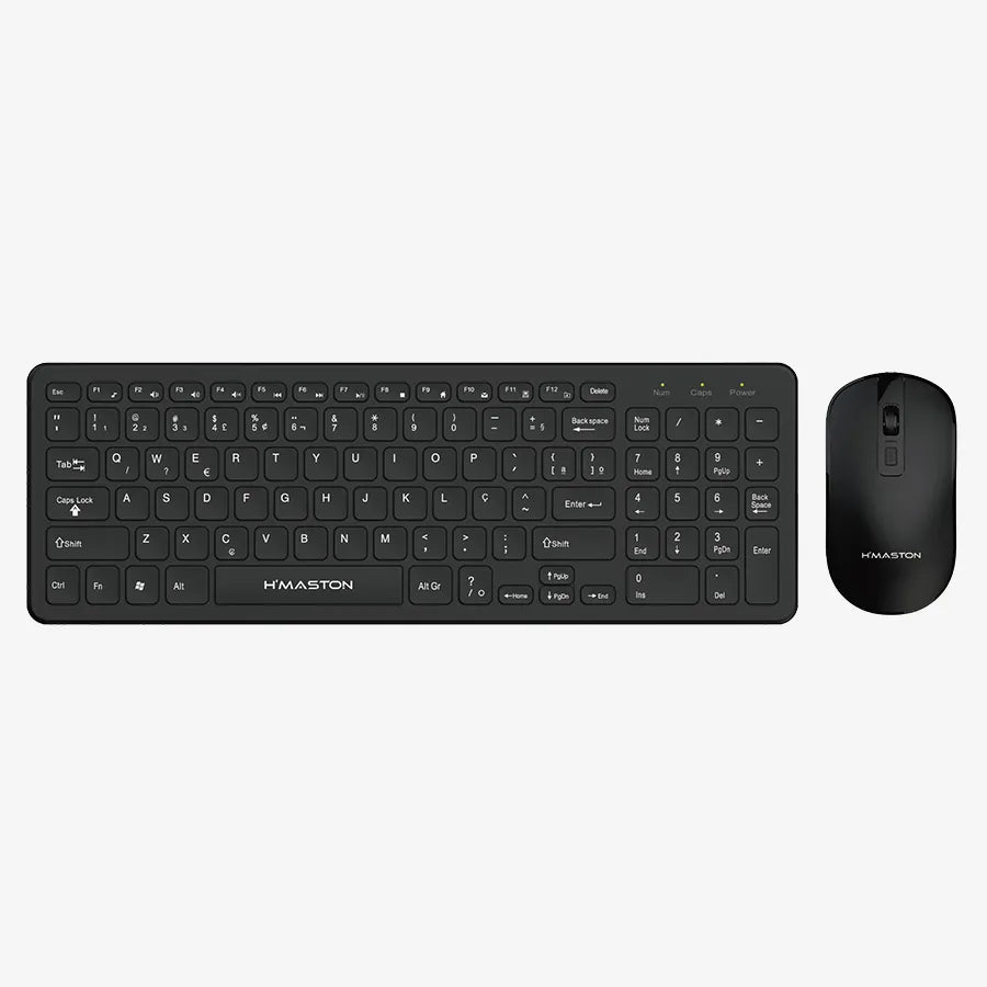 H'Maston KB520 Teclado e Mouse Sem Fio Slim - Praticidade e Conforto