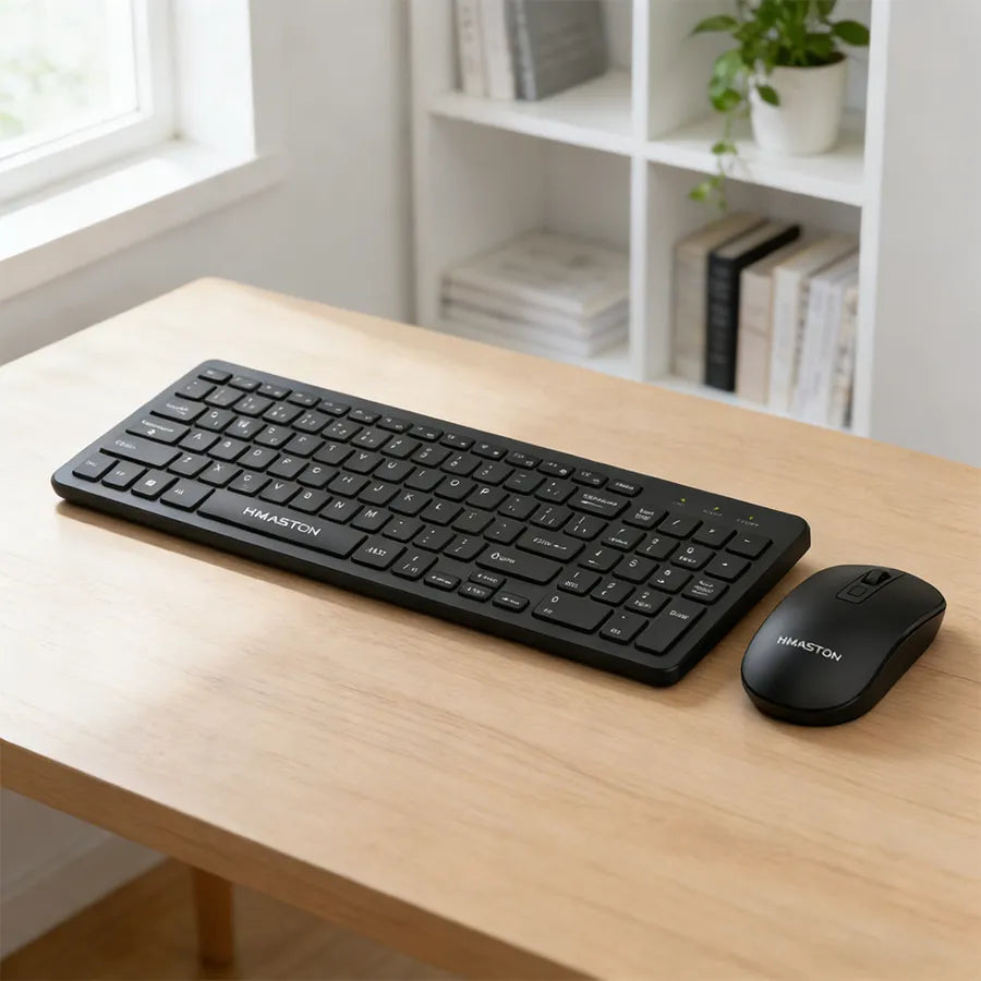 H'Maston KB520 Teclado e Mouse Sem Fio Slim - Praticidade e Conforto