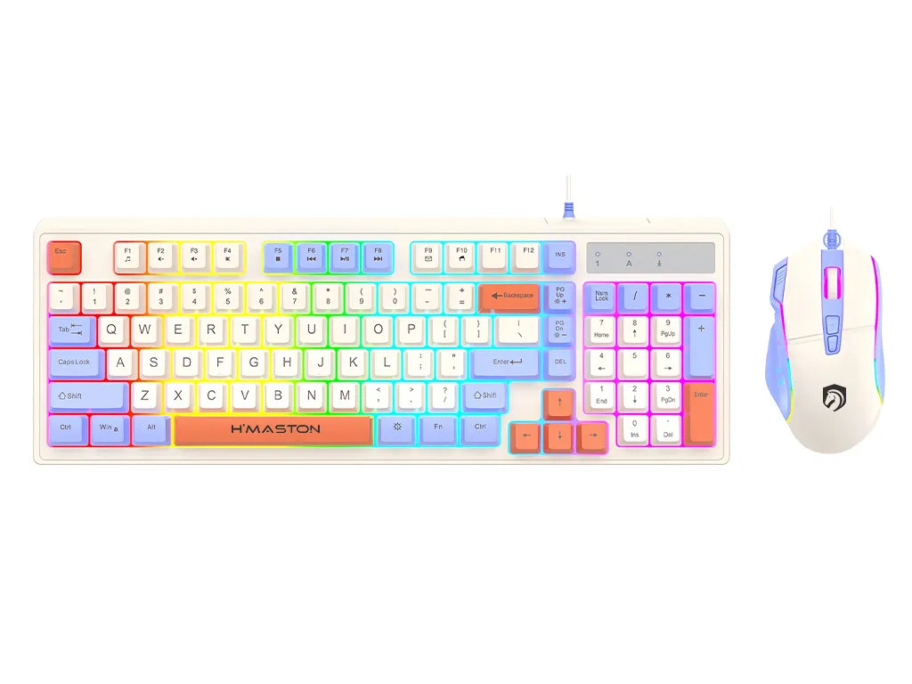 H'Maston KB717 Teclado e Mouse Gamer RGB USB