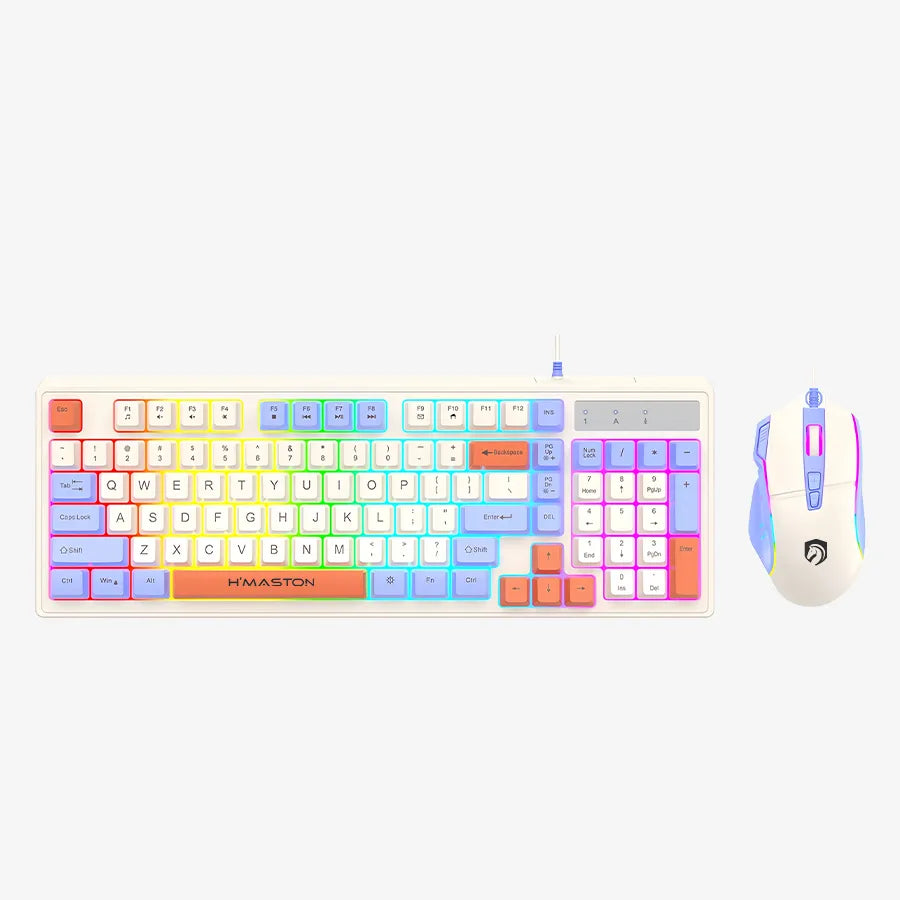 H'Maston KB717 Teclado e Mouse Gamer RGB USB