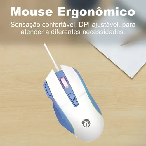 H'Maston KB717 Teclado e Mouse Gamer RGB USB - Eleadermall
