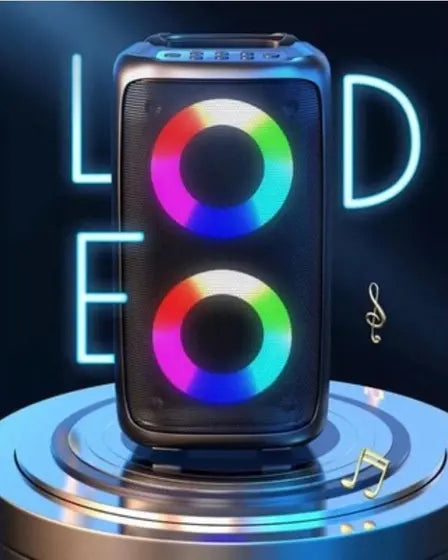 H'Maston KTS-1265 Caixa de Som Bluetooth Portátil com RGB