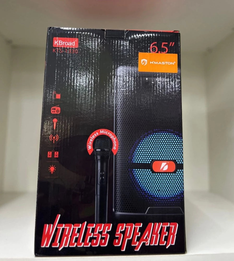 H'Maston KTS-1330 Caixa de Som Bluetooth com Microfone