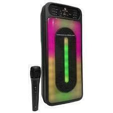 H'Maston KTS-1555 Caixa de Som Bluetooth com Karaokê e RGB
