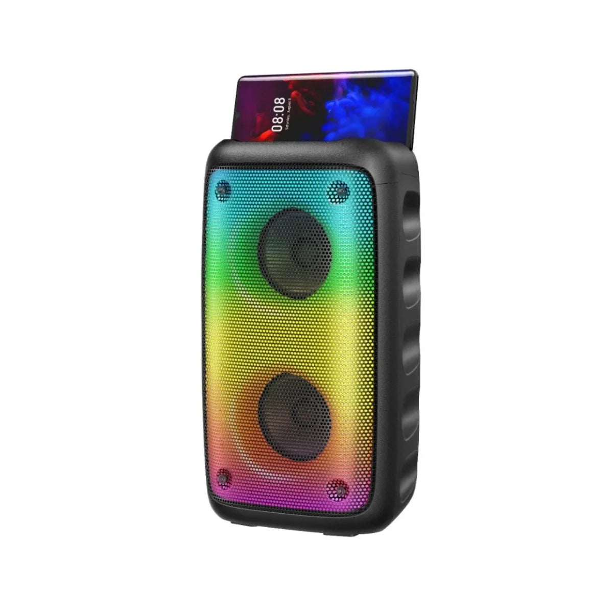 H'Maston KTS-1710 Caixa de Som Bluetooth com Luz e Karaokê