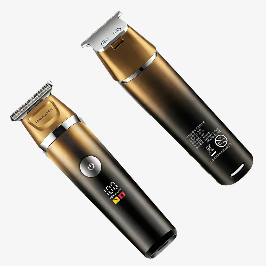 H'Maston LFJ06 Máquina de Corte de Cabelo Profissional - Aço Inox e Cerâmica