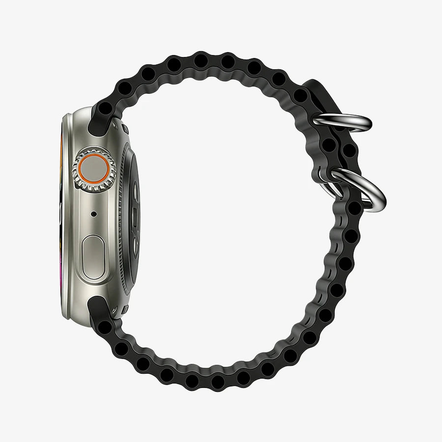 H'Maston LG60 Ultra Smartwatch Monitoramento e GPS Preto