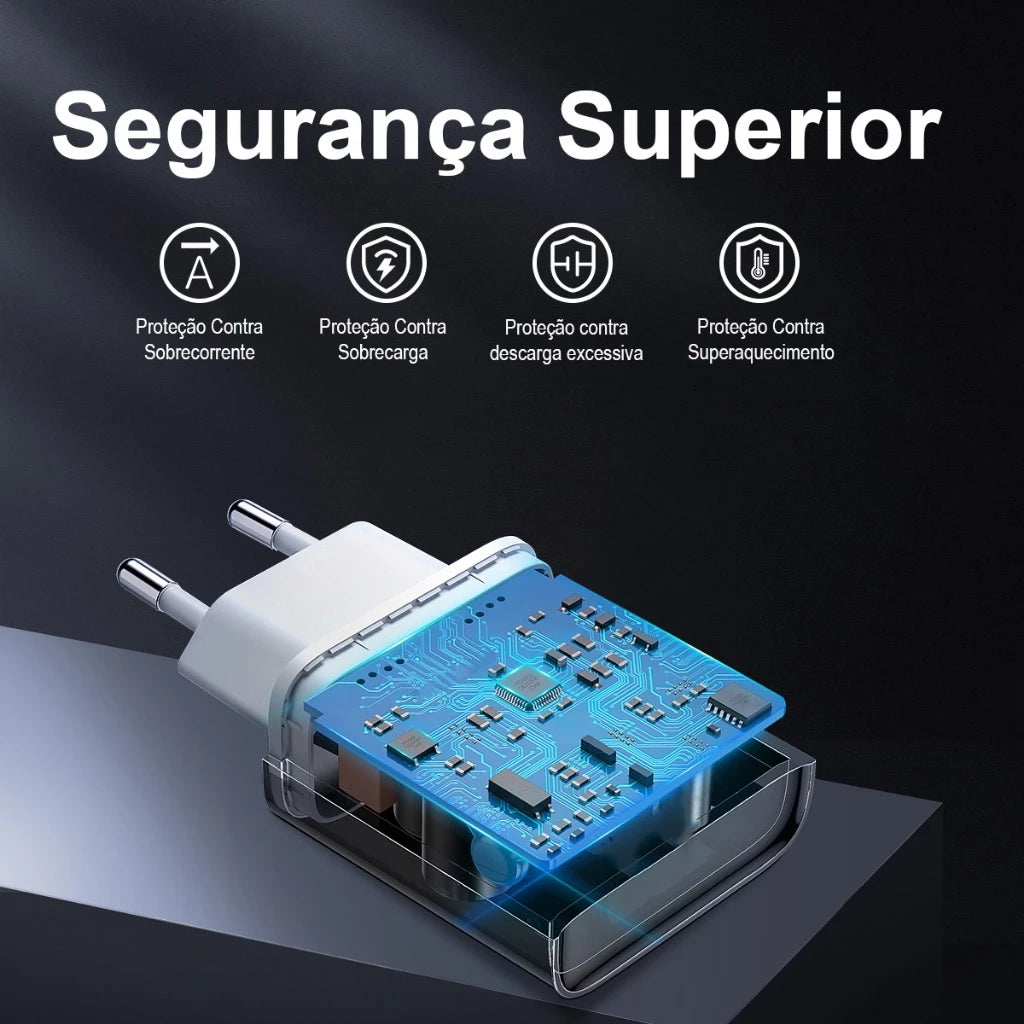 H'Maston LR15 Carregador Turbo 35W USB-C Rápido - Eleadermall