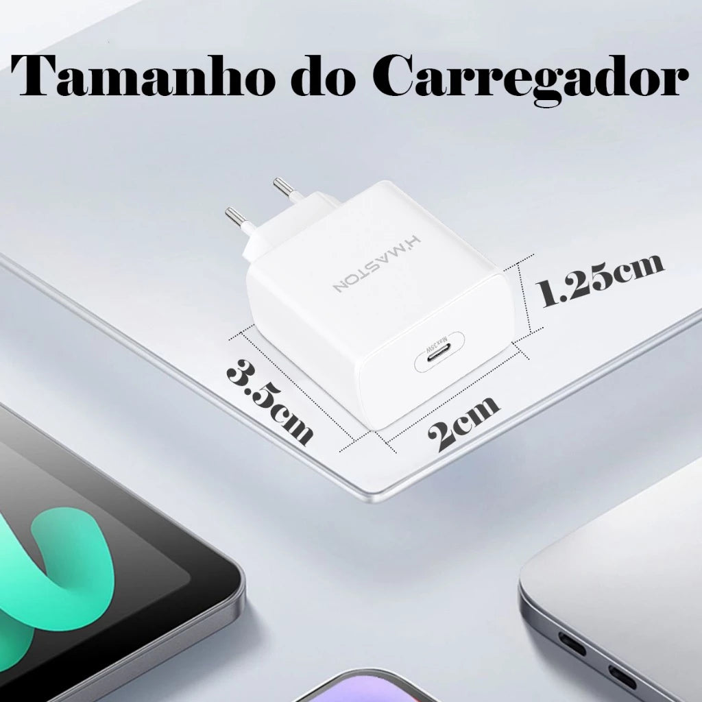 H'Maston LR15 Carregador Turbo 35W USB-C Rápido - Eleadermall