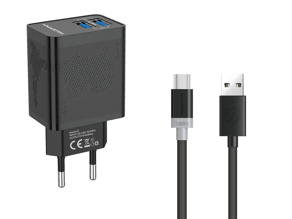 H'Maston LR12 Turbo Carregador com 2 Portas USB