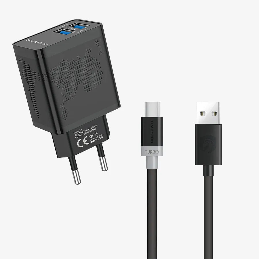 H'Maston LR12 Turbo Carregador com 2 Portas USB - Eleadermall