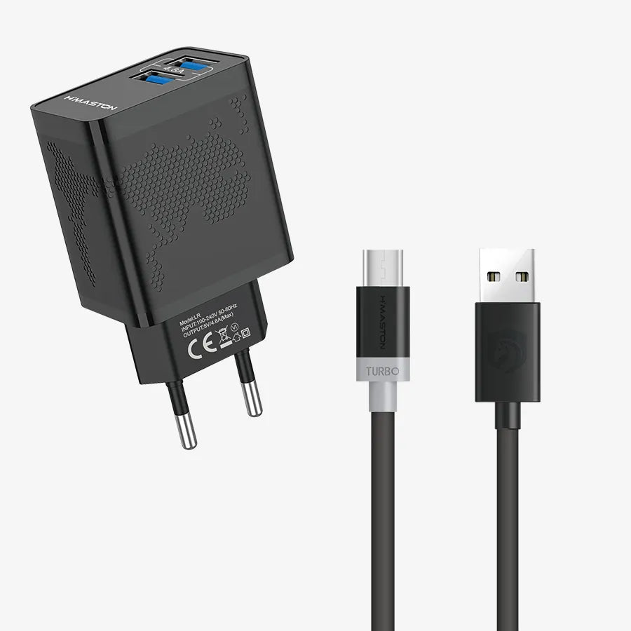 H'Maston LR12 Turbo Carregador com 2 Portas USB - Eleadermall