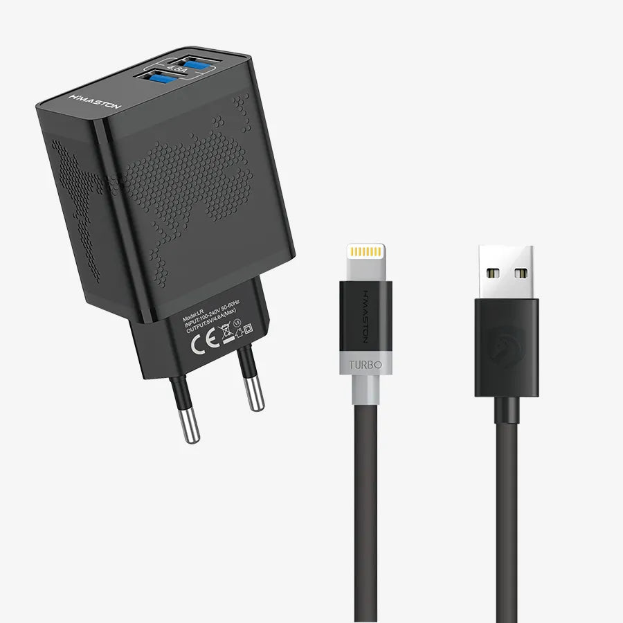 H'Maston LR12 Turbo Carregador com 2 Portas USB - Eleadermall