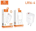 H'Maston LR16-4 Fonte USB Carregador Rápido 55W Seguro