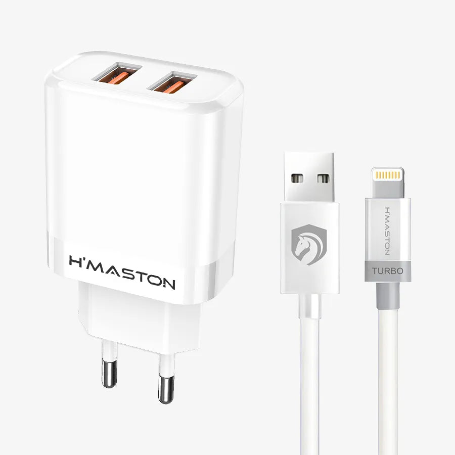 H'Maston LR24 Carregador Rápido 2 Portas USB - Eleadermall