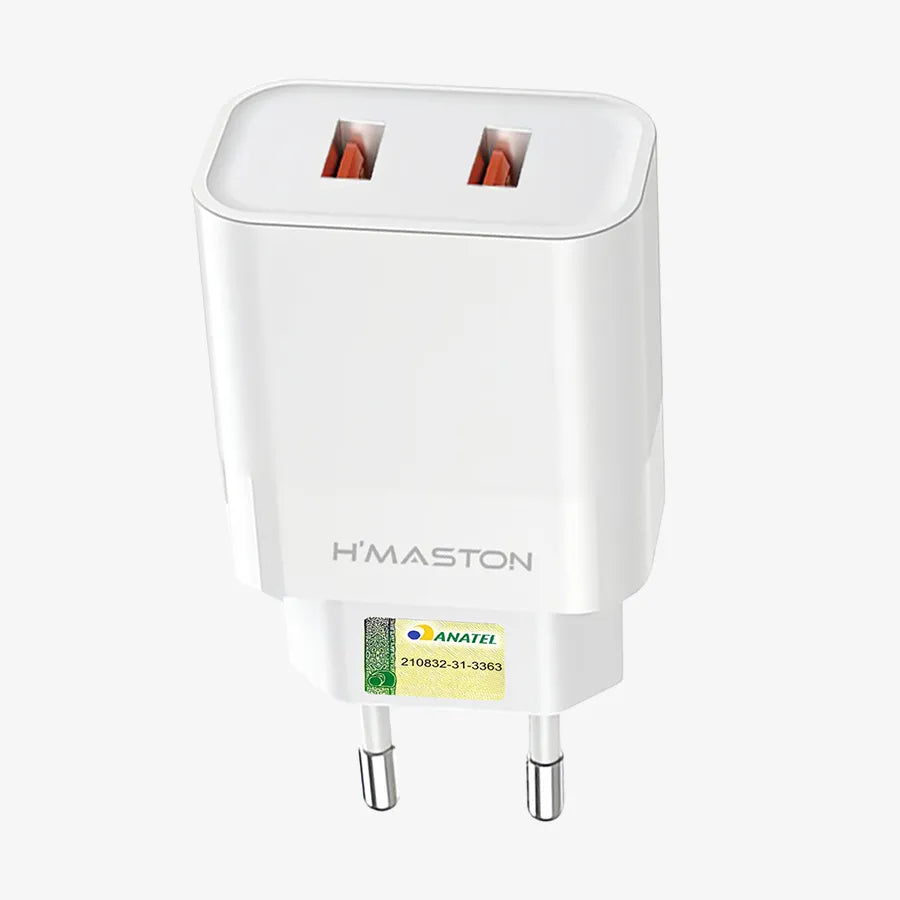 H'Maston LR24 Carregador Rápido 2 Portas USB