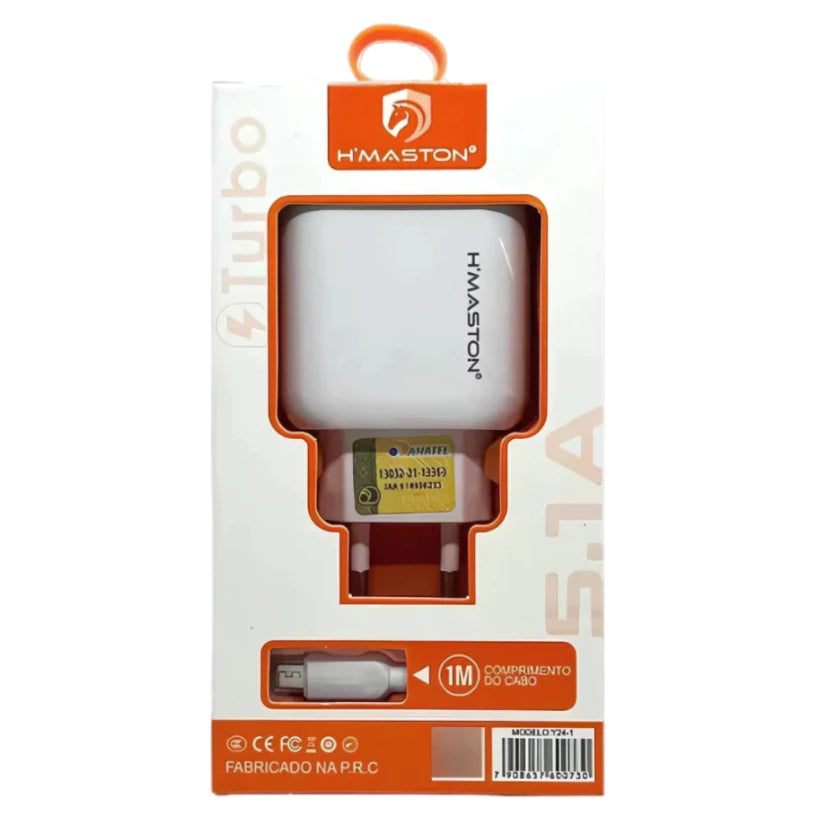 H'Maston LR24 Carregador Rápido 2 Portas USB - Eleadermall