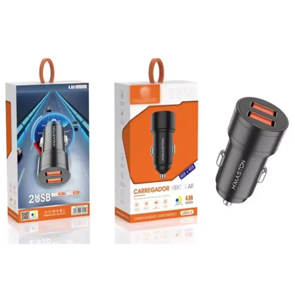 H'Maston LS04 Carregador Veicular Turbo 2 Portas - Eleadermall