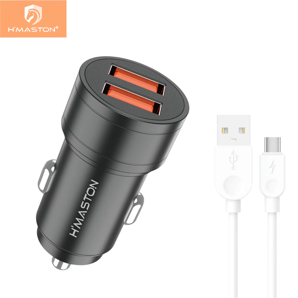H'Maston LS04 Carregador Veicular Turbo 2 Portas - Eleadermall