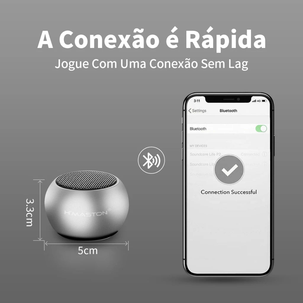 H'Maston M3 Caixa de Som Bluetooth Potente - Eleadermall