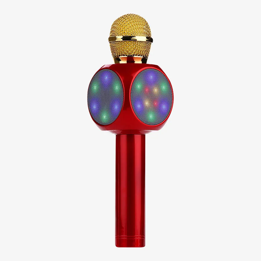 H'Maston MK02 Microfone Bluetooth com LED e Mixer