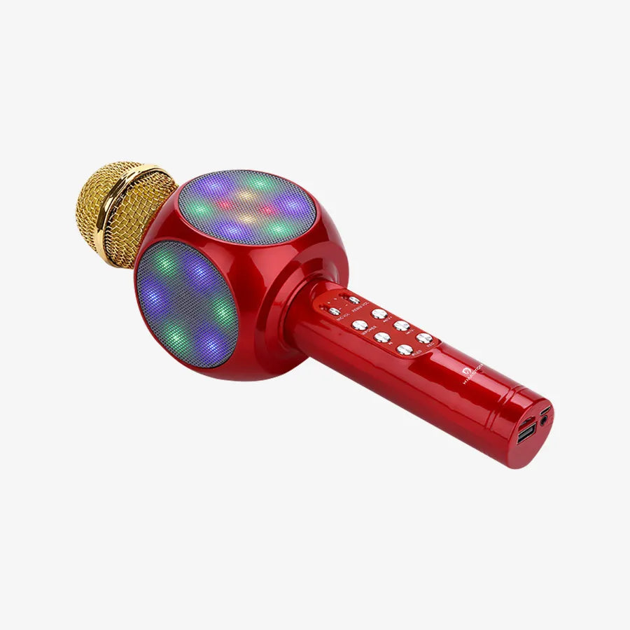 H'Maston MK02 Microfone Bluetooth com LED e Mixer