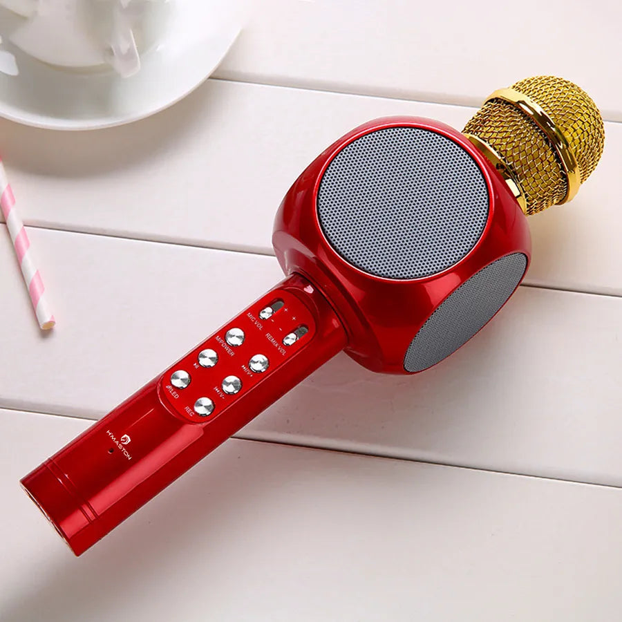 H'Maston MK02 Microfone Bluetooth com LED e Mixer