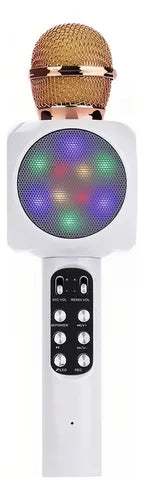 H'Maston MK02 Microfone Bluetooth com LED e Mixer - Eleadermall
