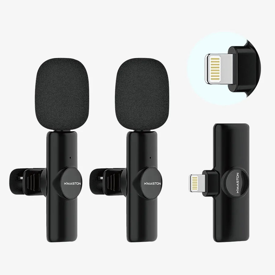 H'Maston MK09 / MK10 microfone de lapela sem fio - Eleadermall