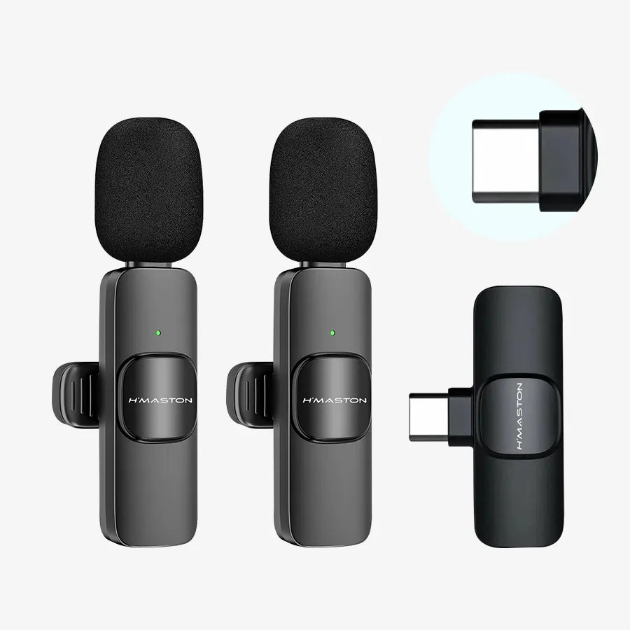 H'Maston MK09 / MK10 microfone de lapela sem fio - Eleadermall