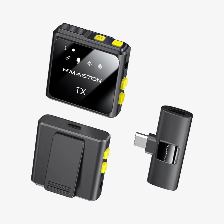 H'Maston MK11/12 – Microfones Tipo-C e Lightning para Celular - Eleadermall