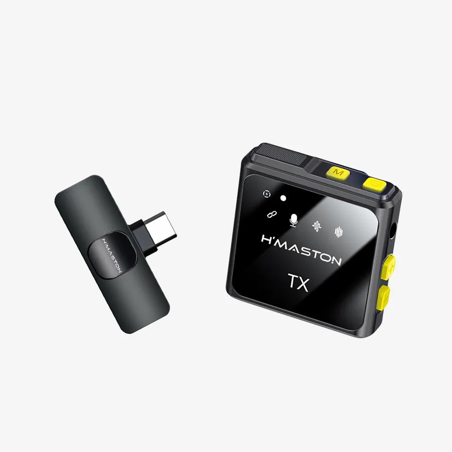 H'Maston MK11/12 – Microfones Tipo-C e Lightning para Celular - Eleadermall