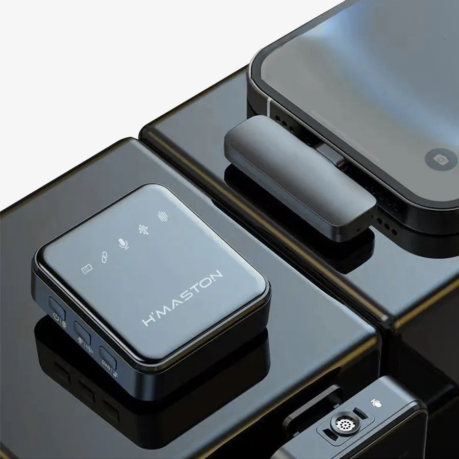 H'Maston MK15 / MK16 Microfone Sem Fio Tipo-C / Lightning - Eleadermall
